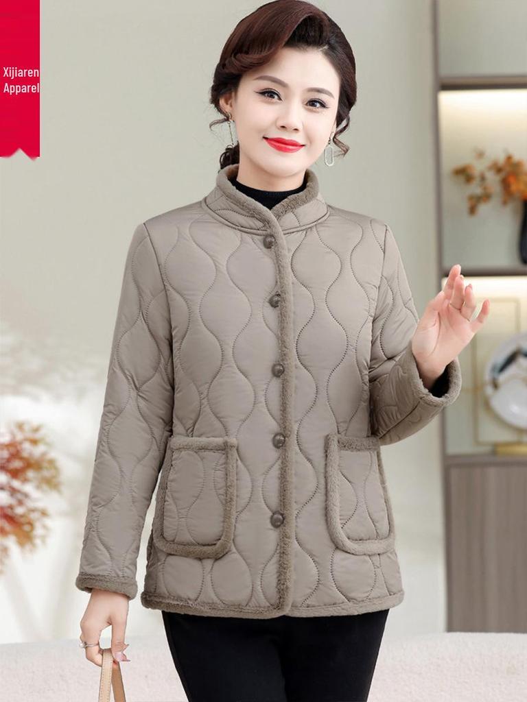 2025 Women's Winter Cotton Jacket: Stylish & Lightweight Outerwear for Middle-Aged and Elderly Mothers