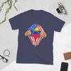 Unisexs Venezuelan Blood Inside Me Venezuela Flag T Shirt Pure Cotton Tops Unique Short Sleeve Crewneck Tees Gift Idea TShirts