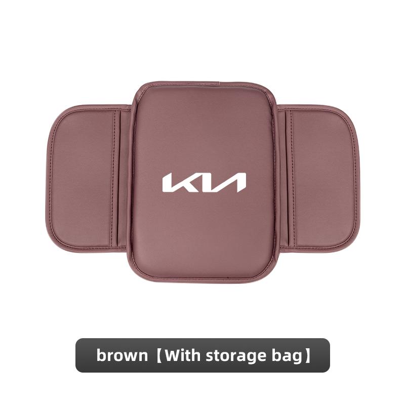 AABFS1 Car Armrest Mat Center Console Leather Protection Cushion For Kia KN GT-Line Sportage Ceed Rio Picanto Sorento Soul Cerato Venga