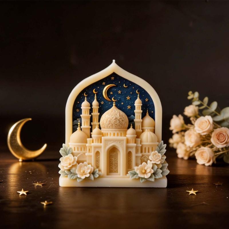 Flexible Palazzo Silicone Candle Mold Soap Making Tool DIY Craft Projects Holiday Decorations Simple Demolding