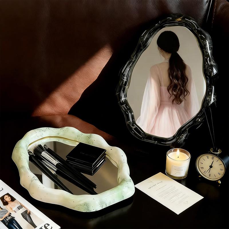 Fashionable Creative Portable Cloud Makeup Mirror Foldable Makeup Mirror Home Decoration for Friends Gifts