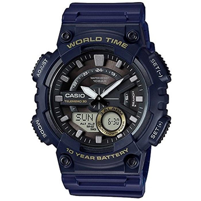 [Casio] Watch Casio Collection Standard AEQ-110W-2AJF Men s Black Navy (AEQ-110)