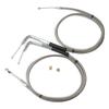 Motorcycle 42'' Throttle and Idle Cable Set for Davidson FXST FLST FLT XL 1996-UP 56579-02A Stainless Steel Idle Cable