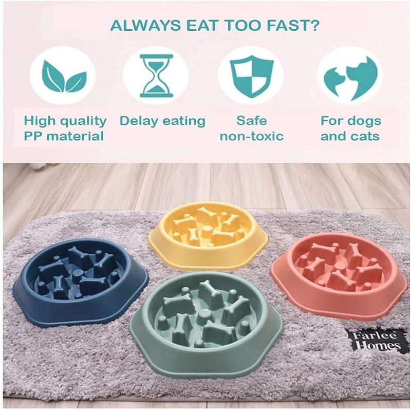 2026 Slow Feeder Dog Bowl Non Slip Cat Dog Slower Food Feeding Dishes Large Small Medium Pet Slow Eat Dishes Puzzle Bowl Pet Supplies