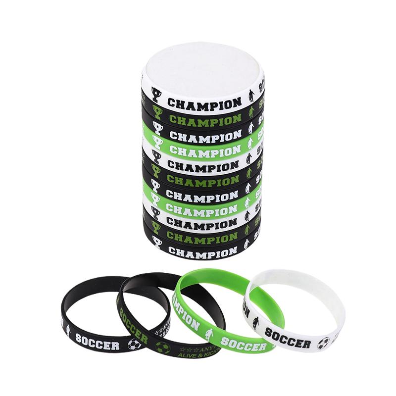 32 szt. Silikonowe opaski piłkarskie Akcesoria imprezowe Motywacyjne gumowe opaski na rękę Piłka nożna Na imprezę tematyczną Piłka nożna Urodziny
