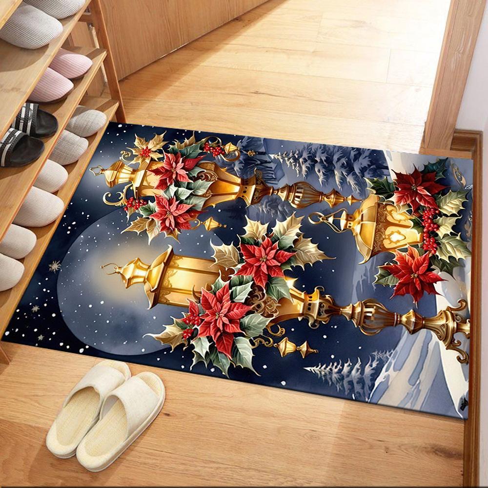 Christmas 101 Floor Rug Office Rug Design for Bedrooms Kitchen Playrooms Foyer Antislip Carpet Decorate Offices Birthday/Christmas Gift