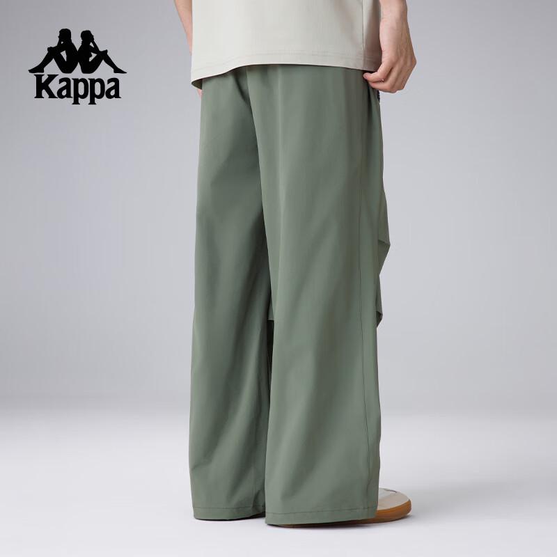 

Kappa Men s Water-Resistant Straight-Leg Track Pants XL
