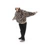 Vans Leopard Print Kangaroo Pocket Hoodie Sweatshirt Women Tops Camel VN0A7RO1BLK