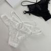 Transparent French Style Briefs Low Waist Lace Mesh Briefs Patchwork Lace Flower Panties  Gifts