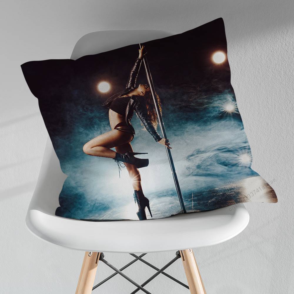 Dance Art Pole Dancer Pillow Case For 30x30cm45x45cm55x55cm For Home Bedroom Decoration And Protector