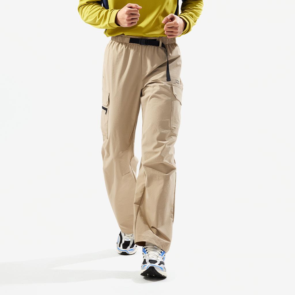 Li Ning Fitness Series Solid Color Mid Waist Ice Silk Quick Dry Cool Comfortable Breathable Versatile Loose Sports Long Pants Men bottoms AYKV225-1