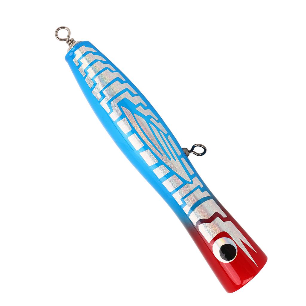 Popper Fishing Lure Attractive Colors Reflective Basswood 7.1in 3oz Large Popper Fishing Lure for Bass Tuna GT