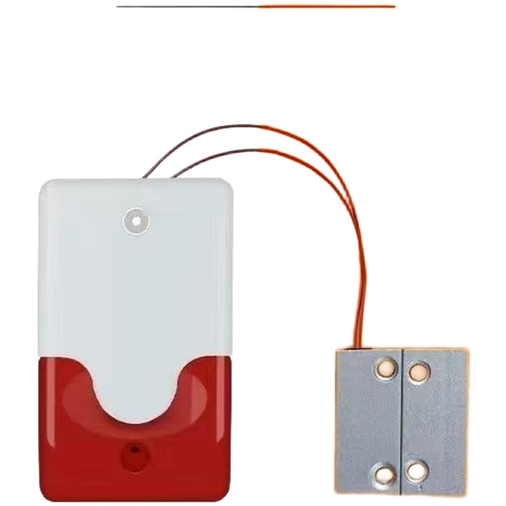 Wired Door Magnetic Alarm 100dB Sound Light Siren For Fire Safety School Office Commercial Building Security System