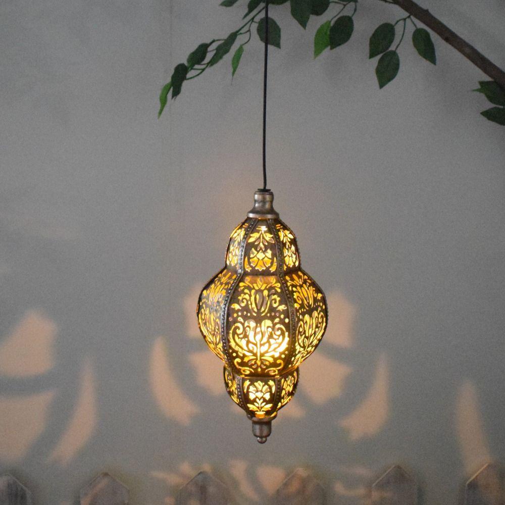 Lithium Battery Solar Lantern Waterproof Garden Lamp Moroccan Lantern  Wedding Decoration