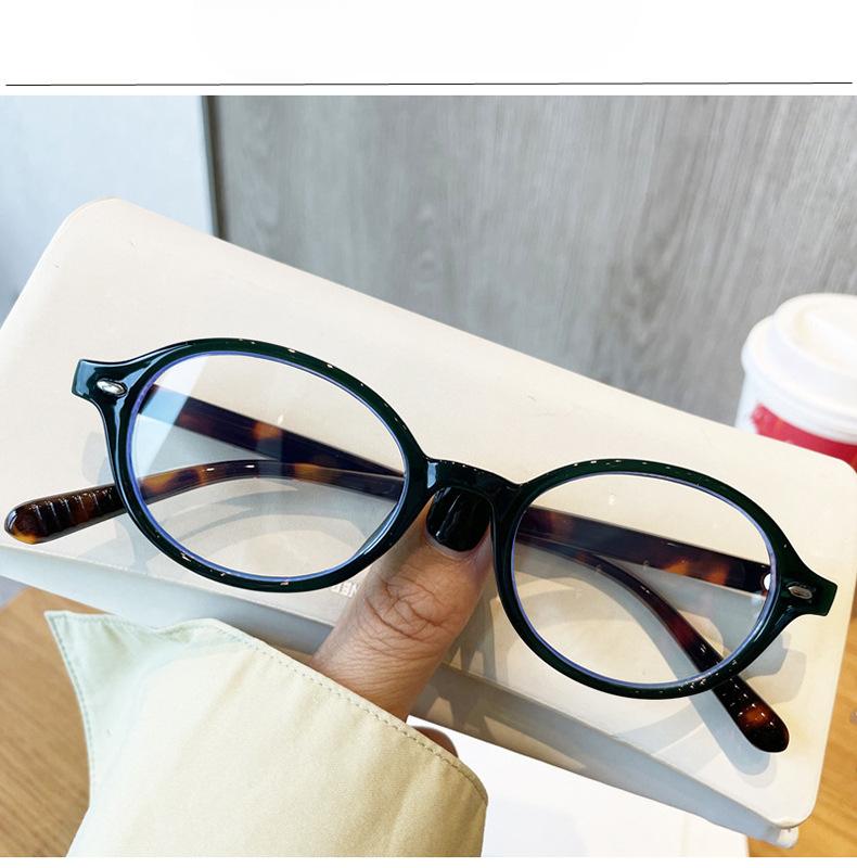 

Ретро Овальная Оправа Миопия Анти-Синий Свет Очки Милая Крутая Девушка Черно-Белые Очки Ретро Простые Женские 1 degrees