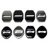 2Pcs Kit Car Decoration Car Door Lock Metal Buckle Car Door Buffer Pad Car Modification Accessories