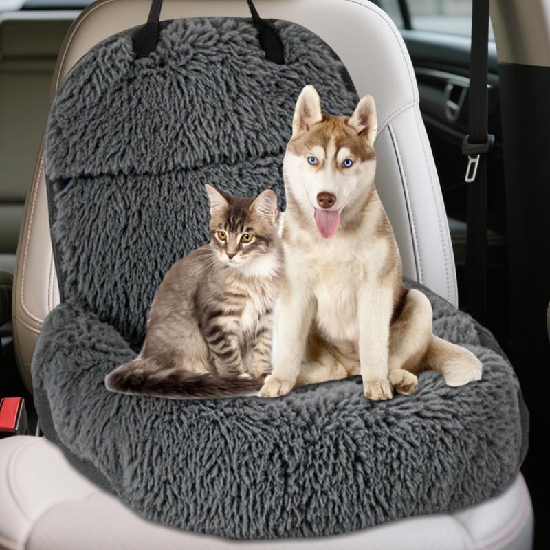 Dog Car Seat Soft Furry Safety Seats Dog Bed Comfortable Pet Travel Car Bed Soft Safety Cushion For Kids Teen Family Friends