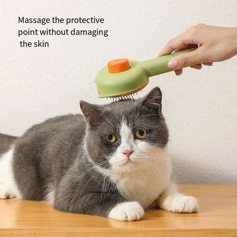 Pet Hair Removal Comb for Small Large Dogs Massage Self Cleaning Slicker Brush Kitten Puppy Trimming Comb Dog Grooming Supplies
