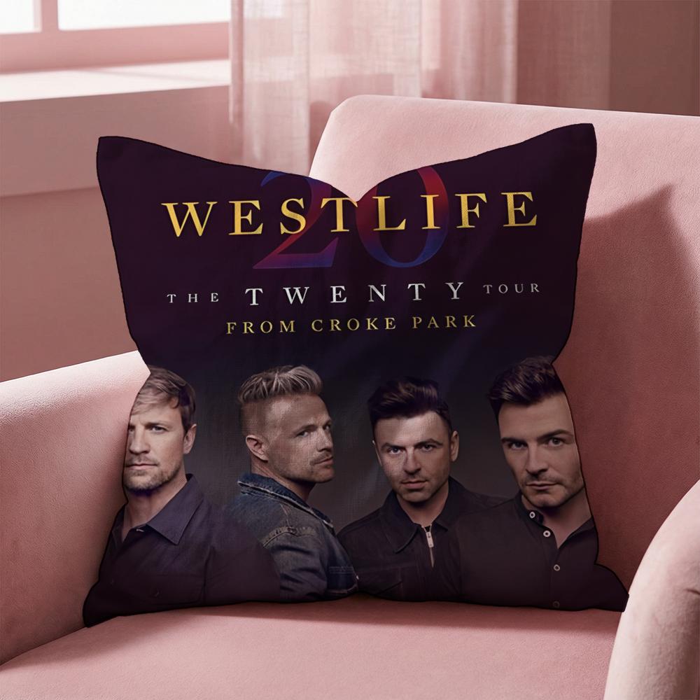 

W-Westlife The Twenty Tour Cushion Cover Multi-Scene Pillow Cover for Home & Car - Reversible, Soft & Durable for Daily Use 30cmx30cm