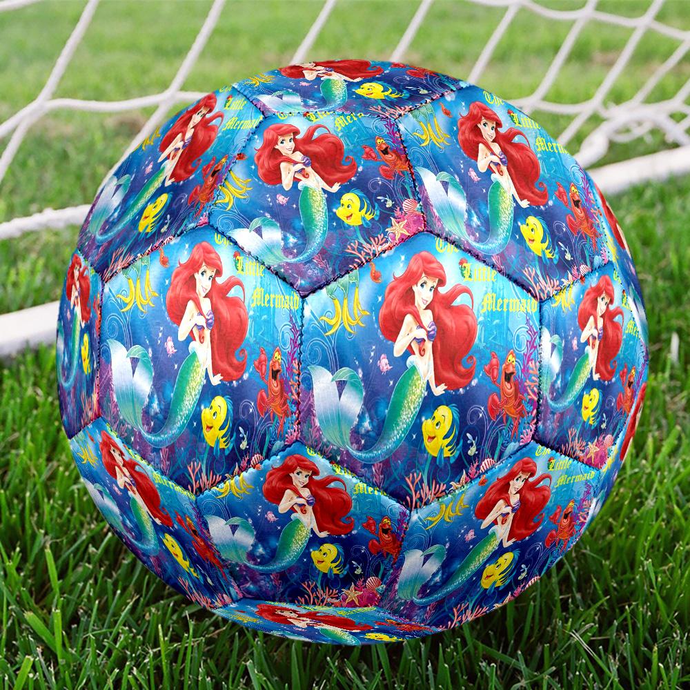 1PC Cartoon Mermaid Size 5 Soccer Balls, High-Quality, Anti-Slip, Protective Football, a Unique Gift Suitable for Birthdays, Christmas