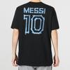 Adidas Messi Grafik Nummernaufdruck Fußball Sport Kurzarm T-Shirt Herren Oberteile Schwarz HA0931