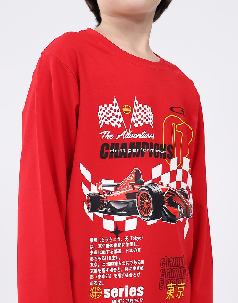 Monte Carlo Boy's Round Neck Full Sleeve T-Shirt
