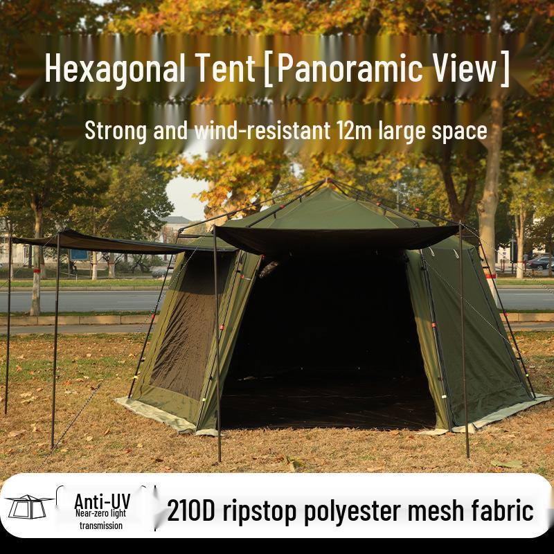 Portable 12m² Rain & Sunproof Wind-Resistant Floor-to-Ceiling Window Camping Equipment