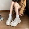 Fashion Women's Spring Summer New Style Shallow Mouth Thick Sole Temperament Single Shoe Bow Simple Comfortable Versatile Women's Shoes