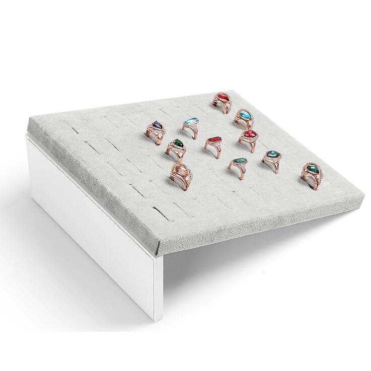 Premium Velvet 50-Position Ring and Earring Display Stand