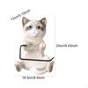 Cat Toilet Paper Roll Holder, Resin, Professional, Multifunctional Practical, Durability, Novelty