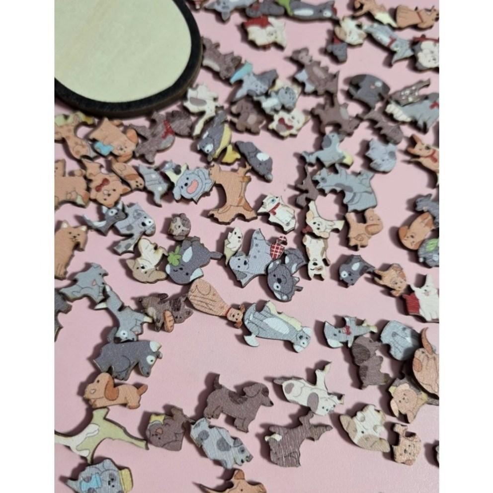 Charming Wooden Dog Jigsaw Puzzle
