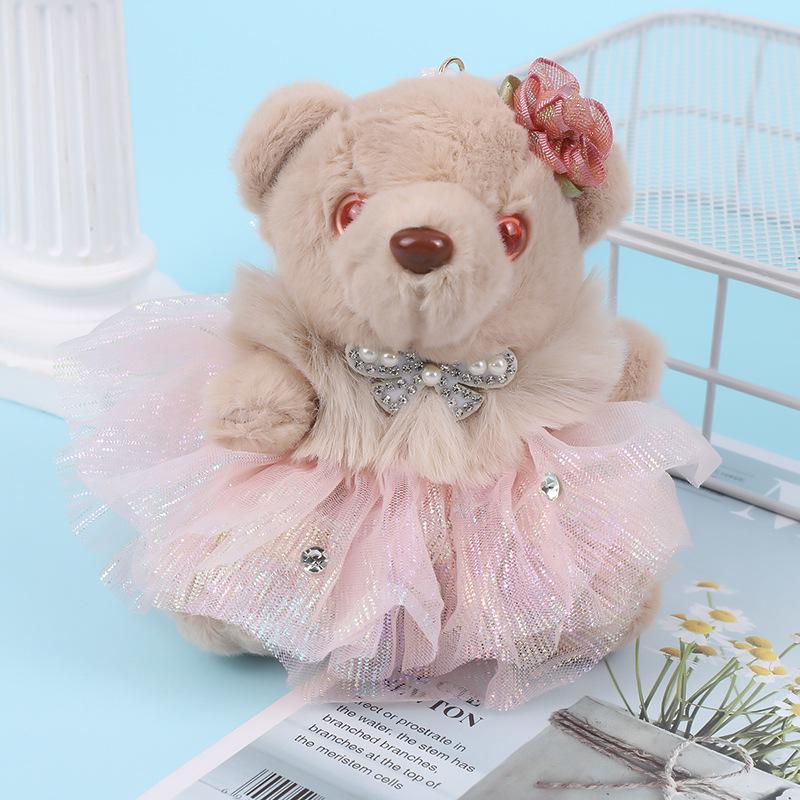 Plyschnalle Nyckelring Hänge - Söt Tecknad Mode Docka Prydnad