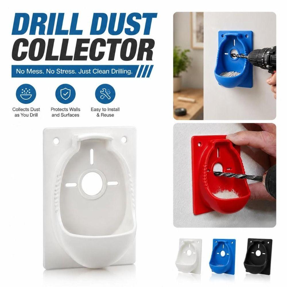 Wall Mounted Drill Dust Collector Central Drill Opening Hole Drilling Catcher Home Improvement
