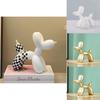 Estatua Minimalista de Perro Globo de Resina para Mueble de TV Mesa de Bar Decoración de Fiesta