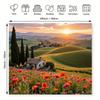2D Italian Countryside Farmhouse Backdrop Photography Background Banner