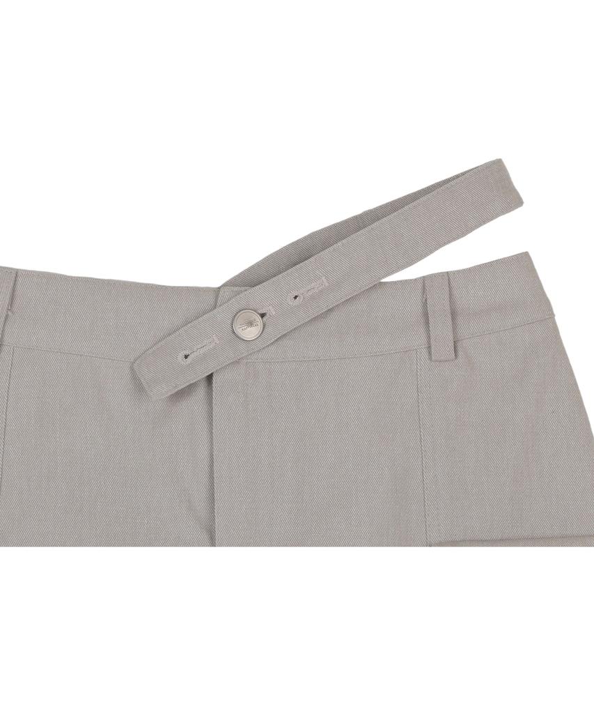 Hardcore Happiness Cutout Asymmetrical Eyelet Vintage Skirt_Gray
