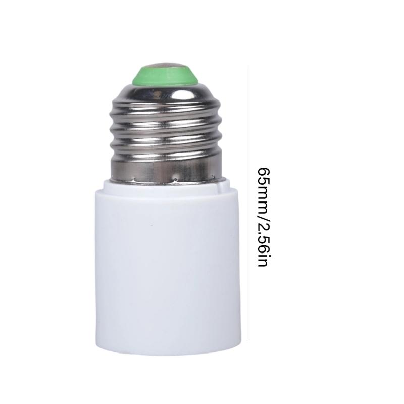 2Pieces E27 Lamp Socket Extenders Adapter 65Mm Length Lamp Holder Extension Plastic Texture for Home Office Studio Use