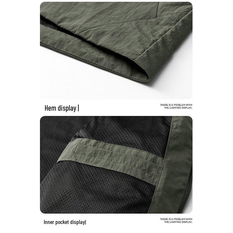 Mao Ren Herren Winddichte Freizeitjacke mit Stehkragen