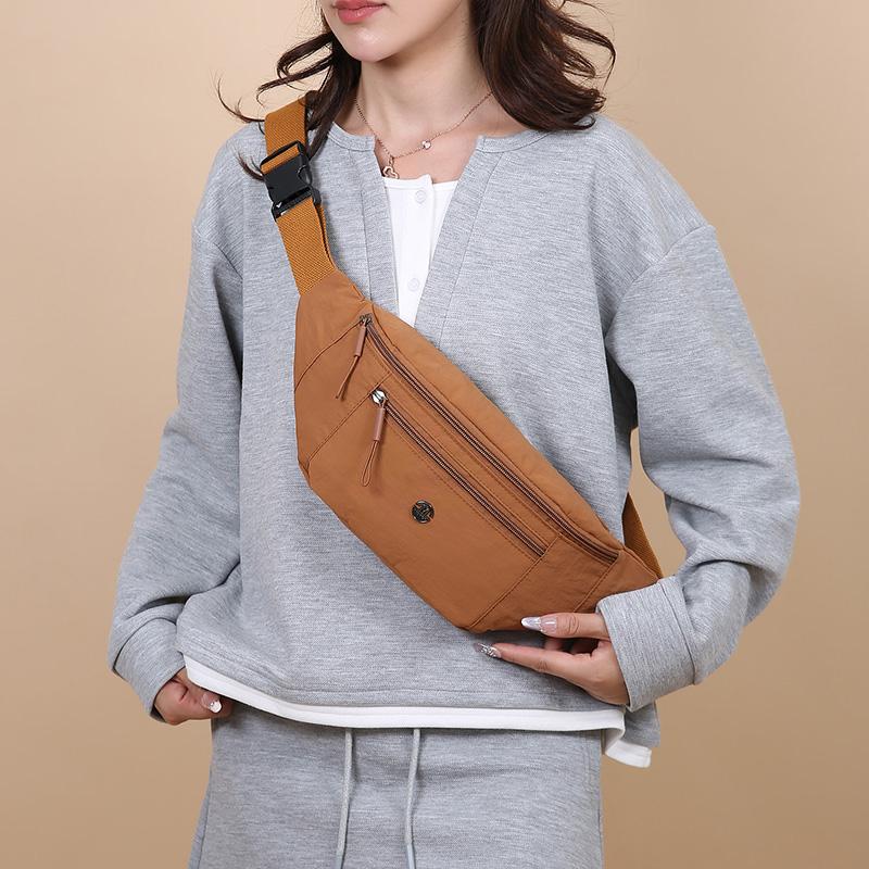 Nylon Waterproof Waist Pack Shoulder Chest Bag for Women Adjustable Strap Travel Purse Luxury Summer Girls Bag
