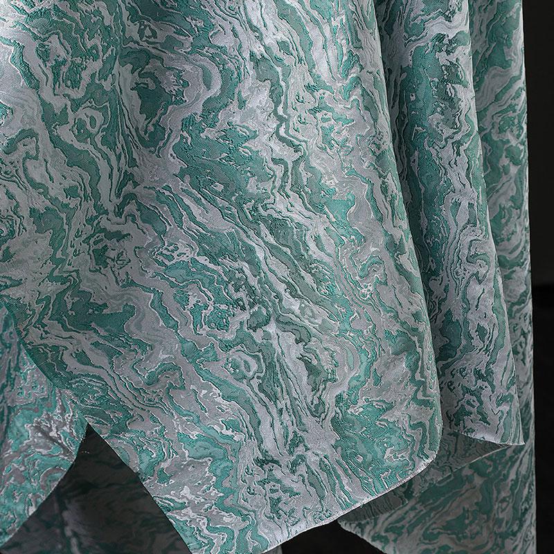 50x145cm Wave Lava Weave Jacquard Fabric Shiny Glossy Heavy Embroidery Texture Designer Fabric For Sewing Coat Jacket Pants