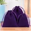 100 Pcs/Lot Velvet Drawstring Wedding Bags Gift Fabric Package Various Colors Samll Size Jewelry Pouches For Christmas Party