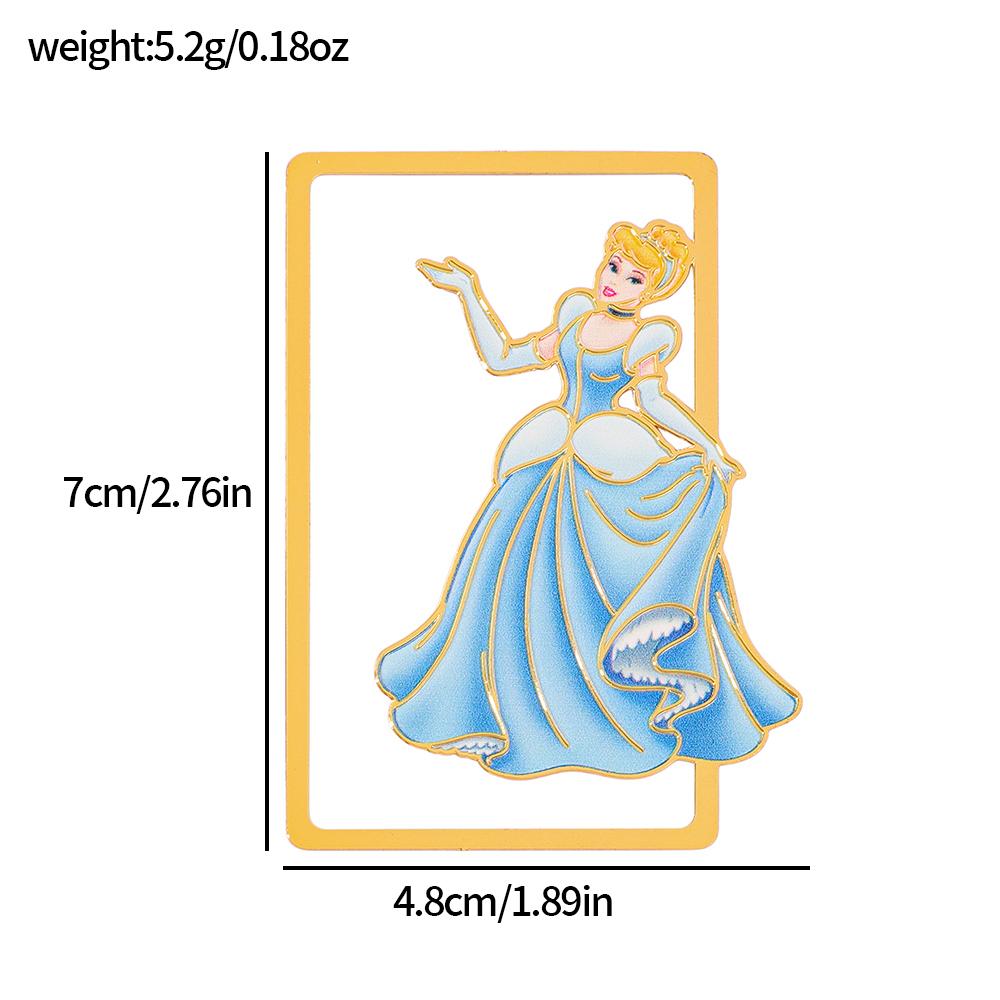 Disney Princess Metal Bookmark Series Snow White The Little Mermaid Anime Book Fan Merchandise Birthday Gift for Friends