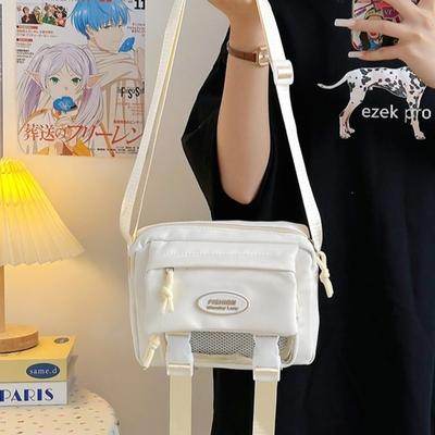 Harajuku JK Schultertasche Y2k Crossbody-Tasche Tragbar Transparente Itabag Täglich