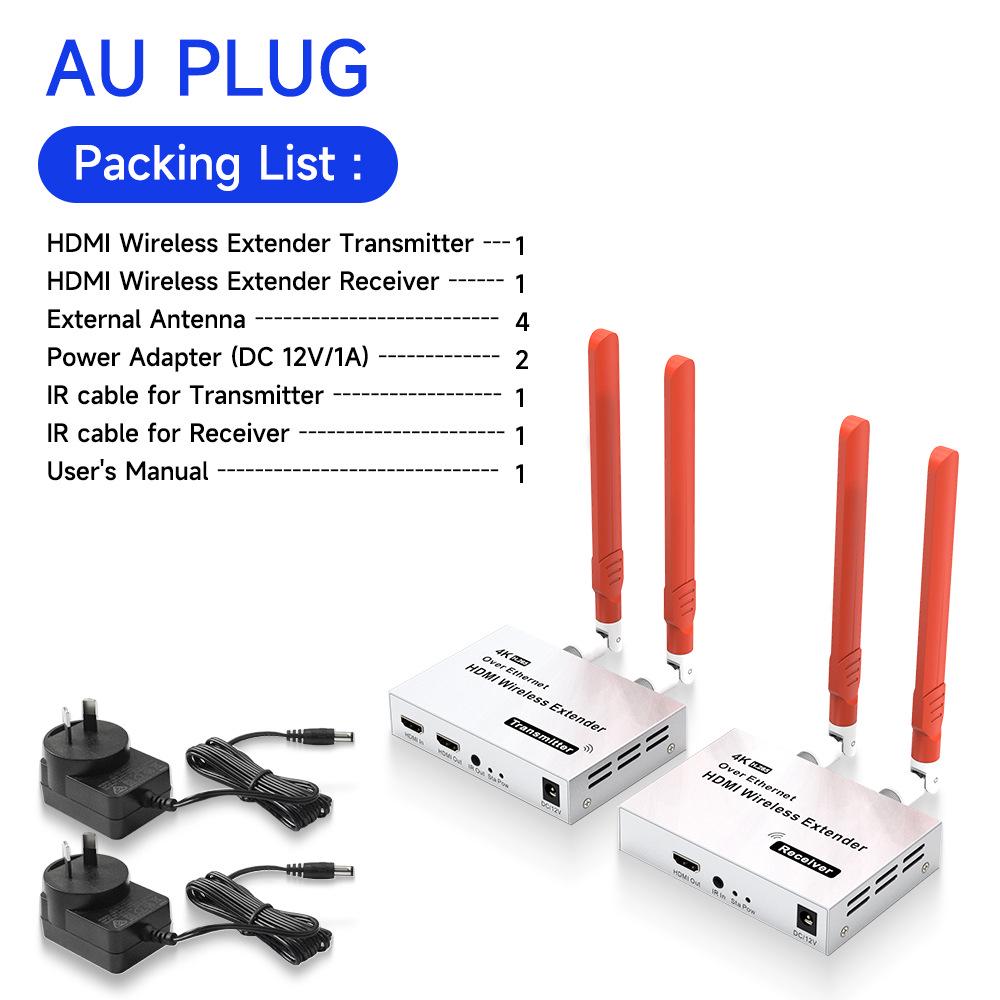 4K Wireless HDMI Extender and Receiver 150M for Screen Projection