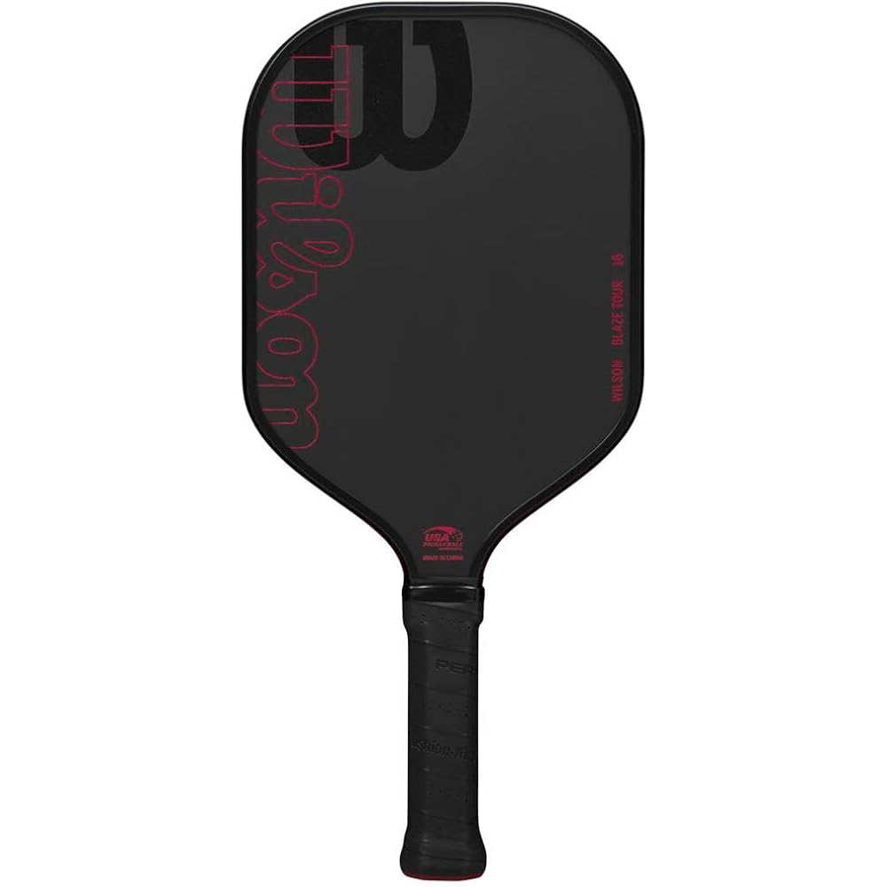 Wilson Blaze Tour Pickleball Paddle Black/Red WR157711U2 Lightweight Durable Pickleball Racket