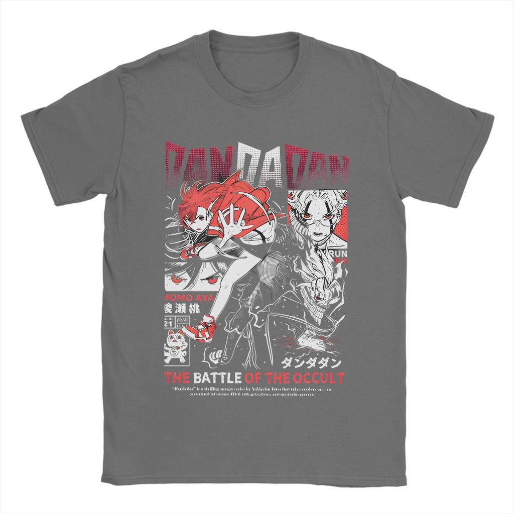 Dandadan T-Shirts Men Women Manga Action Comedy Anime  Crazy Cotton Tee Shirt Crewneck Short Sleeve T Shirt Gift Idea Tops