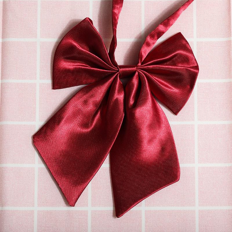 Jk Japanese Plaid Korean Version Of Collar Flower Graduate Female Collar Flower College Wind Streamer Jk Bow Shirt Accessories Sailor Suit
