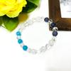 Wählen Sie aus 2 Typen Niedliches Damen 8mm Elegantes Naturstein Kraftstein Armband Kristallquarz Rissquarz Geld Glück Arbeitsglück Beziehungen Liebesglück