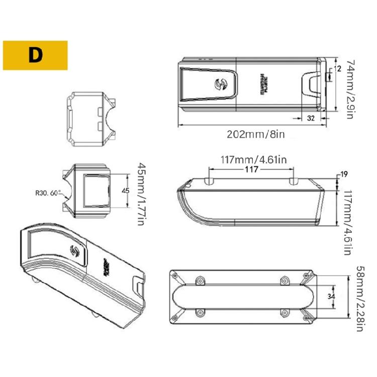 Pyłoszczelna obudowa kontrolera baterii roweru elektrycznego Pudełko kontrolera roweru elektrycznego Część zamienna do konwersji roweru elektrycznego