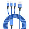 Car Emblem 3in1 Type C Lightning Micro USB Fast Charging Cable for Toyota TRD GR Yaris Corolla Auris Rav4 Land Vios LEVIN Camry Prado